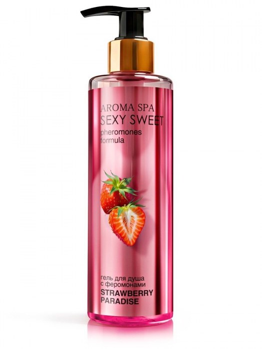Гель для душа с феромонами и ароматом клубники Strawberry Paradise - 200 мл. -  - Магазин феромонов в Рыбинске