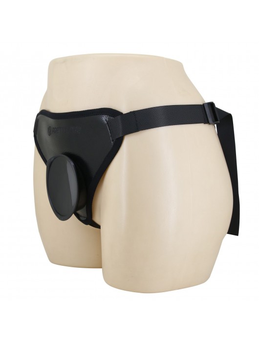 Черные трусики харнесс с платформой Caludio I - Baile - купить с доставкой в Рыбинске