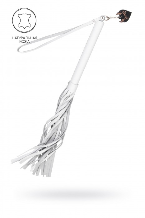 Белая кожаная плеть - 50 см. - Pecado - купить с доставкой в Рыбинске