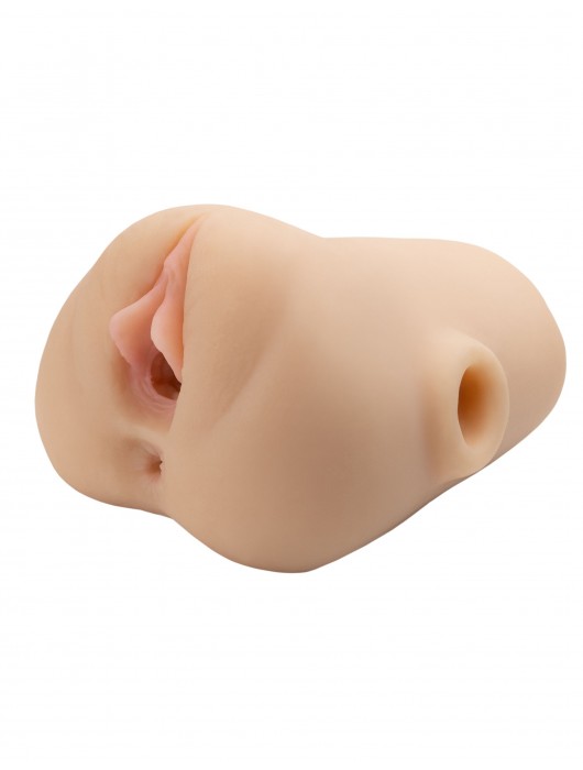 Телесный мастурбатор с вибрацией Double Pounder Vibrating Squeeze Stroker - Pipedream - в Рыбинске купить с доставкой