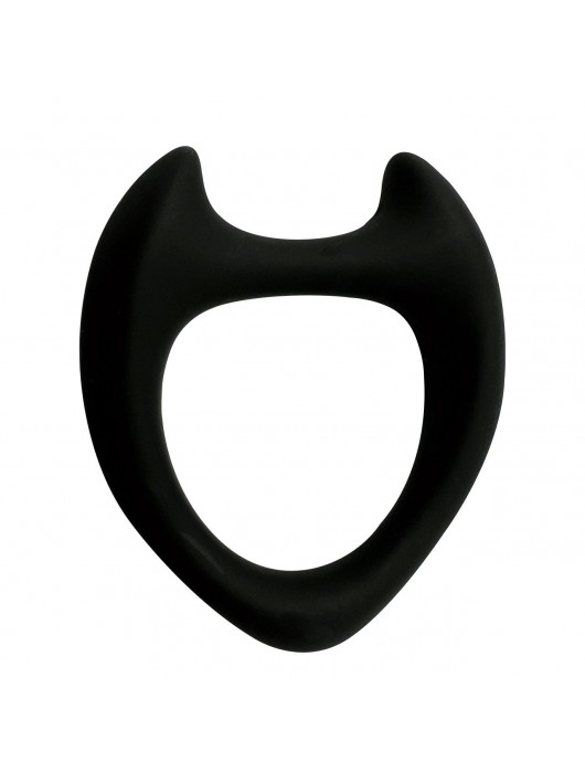Черное эрекционное кольцо с рожками Wooomy Toro M - Adrien Lastic - в Рыбинске купить с доставкой