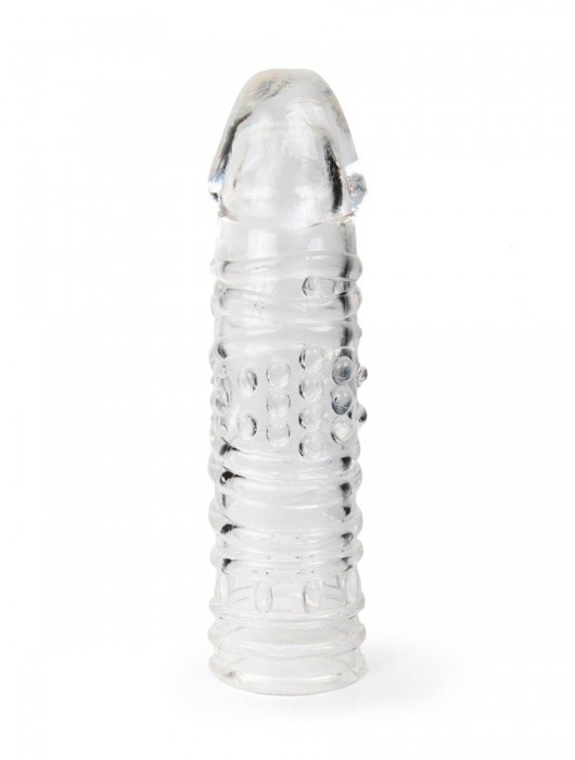 Прозрачная закрытая насадка на пенис - 17 см. - Sex Expert - в Рыбинске купить с доставкой