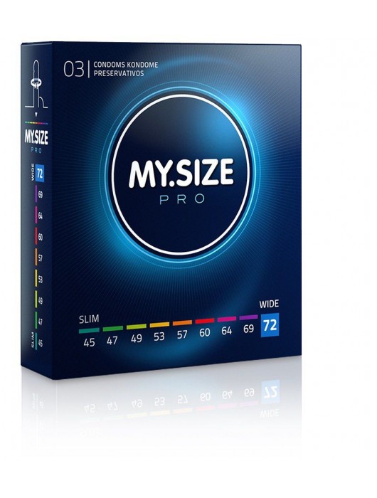 Презервативы MY.SIZE размер 72 - 3 шт. - My.Size - купить с доставкой в Рыбинске