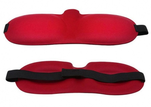 Красная глухая маска на резинке - Sitabella - купить с доставкой в Рыбинске