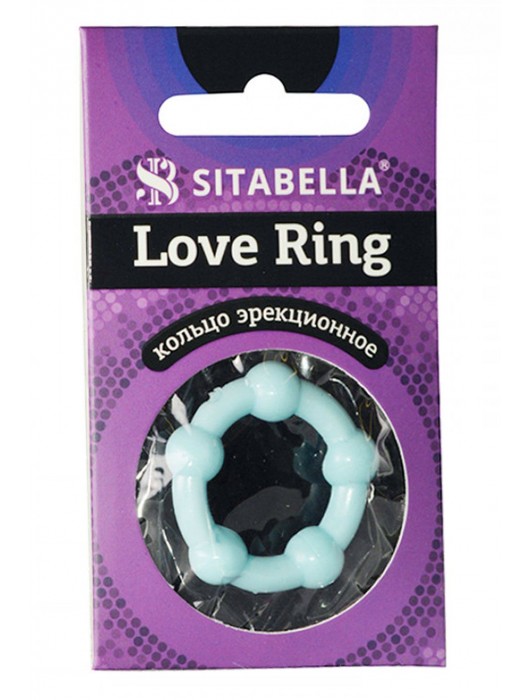 Цветное эрекционное кольцо Love Ring с бусинами - Sitabella - в Рыбинске купить с доставкой