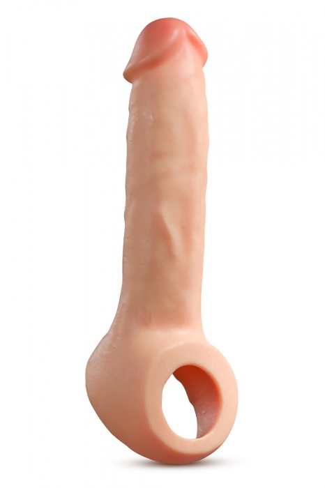 Телесная насадка-удлинитель Thrive 8.75 Inch Realistic Penis Extender Sleeve - 22,2 см. - Blush Novelties - в Рыбинске купить с доставкой