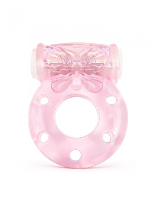 Розовое эрекционное виброкольцо с бабочкой - 1137 - в Рыбинске купить с доставкой