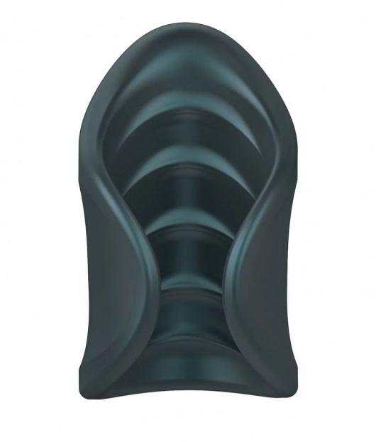 Серый сквозной мастурбатор с вибрацией Manwan Starter - Manwan - в Рыбинске купить с доставкой