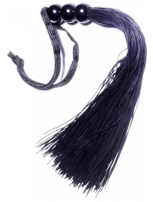 Черная силиконовая плетка - 25,4 см. - Boys of Toys - купить с доставкой в Рыбинске