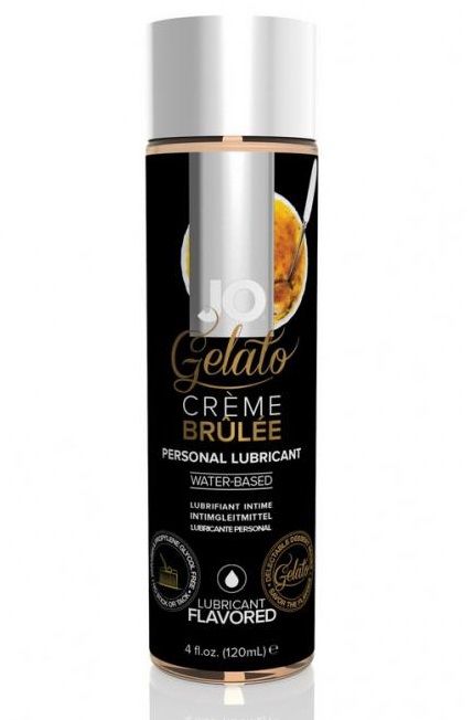 Лубрикант с ароматом крем-брюле JO GELATO CREME BRULEE - 120 мл. - System JO - купить с доставкой в Рыбинске