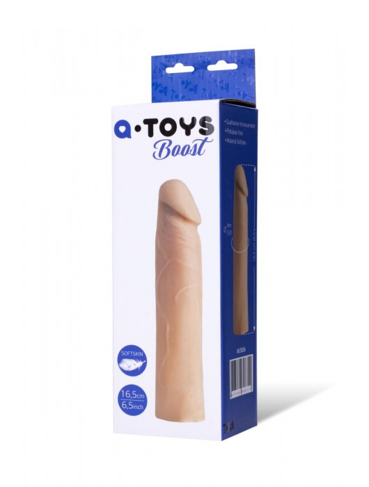 Реалистичная насадка с ярко выраженной головкой - 16,5 см. - A-toys - в Рыбинске купить с доставкой