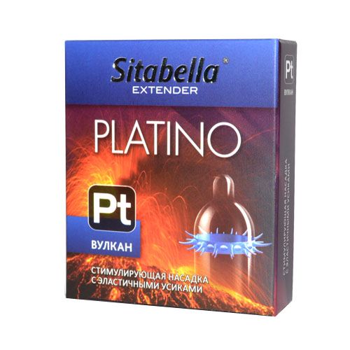 Стимулирующая насадка с усиками Platino  Вулкан - Sitabella - купить с доставкой в Рыбинске