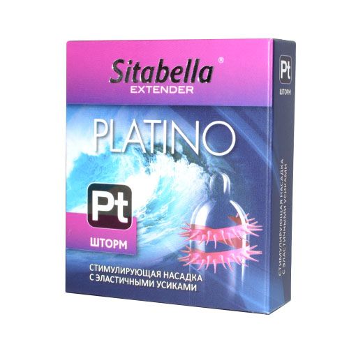 Стимулирующая насадка со спиралью из усиков Platino  Шторм - Sitabella - купить с доставкой в Рыбинске