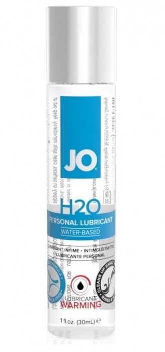 Возбуждающий лубрикант на водной основе JO Personal Lubricant H2O Warming - 30 мл. - System JO - купить с доставкой в Рыбинске