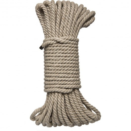 Бондажная пеньковая верёвка Kink Bind   Tie Hemp Bondage Rope 50 Ft - 15 м. - Doc Johnson - купить с доставкой в Рыбинске