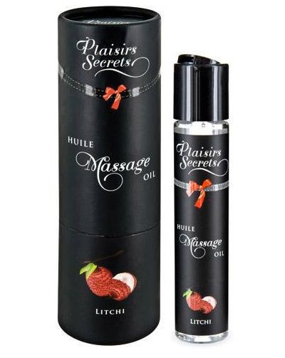 Массажное масло с ароматом личи Huile de Massage Gourmande Litchi - 59 мл. - Plaisir Secret - купить с доставкой в Рыбинске