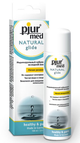 Нейтральный лубрикант на водной основе pjur MED Natural glide - 100 мл. - Pjur - купить с доставкой в Рыбинске