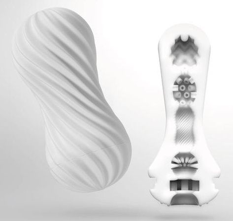 Мастурбатор FLEX Silky White с мягким рельефом - Tenga - в Рыбинске купить с доставкой