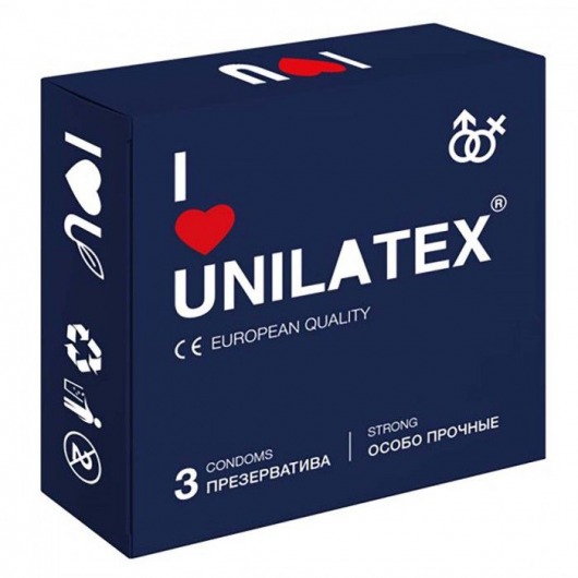 Ультрапрочные презервативы Unilatex Extra Strong - 3 шт. - Unilatex - купить с доставкой в Рыбинске