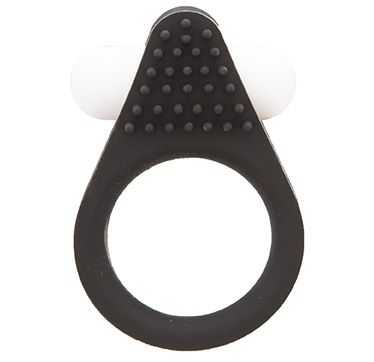 Чёрное эрекционное кольцо LIT-UP SILICONE STIMU RING 1 BLACK - Dream Toys - в Рыбинске купить с доставкой