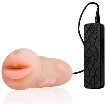 Мастурбатор-ротик с вибрацией REALSTUFF VIBRATING MASTURBATOR MOUTH - Dream Toys - в Рыбинске купить с доставкой