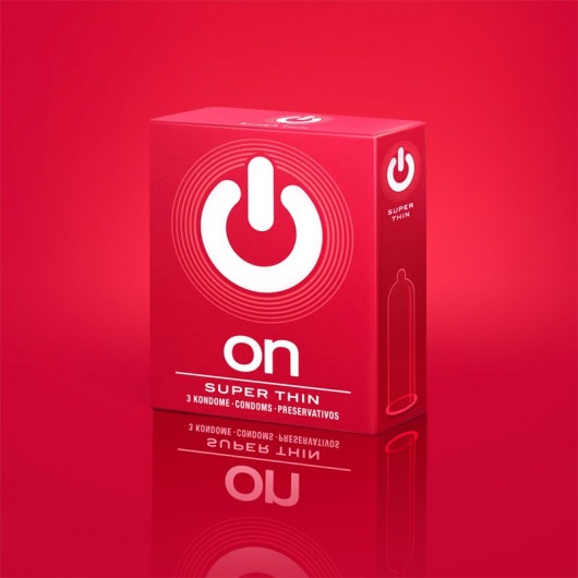 Супертонкие презервативы ON) Super Thin - 3 шт. - ON) - купить с доставкой в Рыбинске