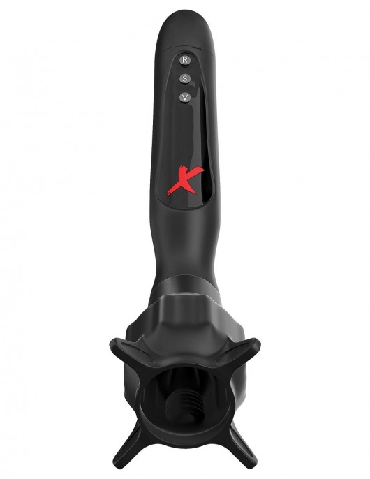 Чёрный вибростимулятор для головки члена с эффектом всасывания Vibrating Roto-Sucker - Pipedream - в Рыбинске купить с доставкой