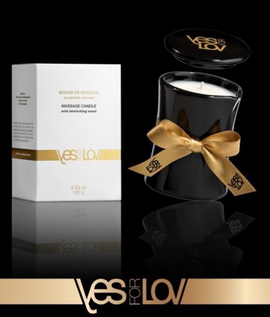 Массажная аромасвеча BEWITCHING MASSAGE CANDLE - 120 мл. - YESforLOV - купить с доставкой в Рыбинске
