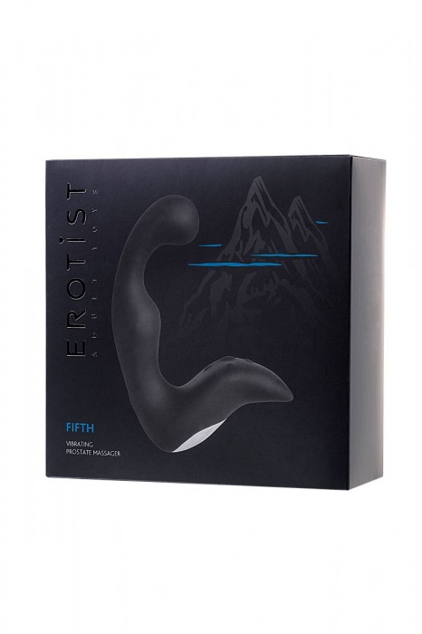 Чёрный изогнутый вибростимулятор простаты Erotist - Erotist Adult Toys - в Рыбинске купить с доставкой