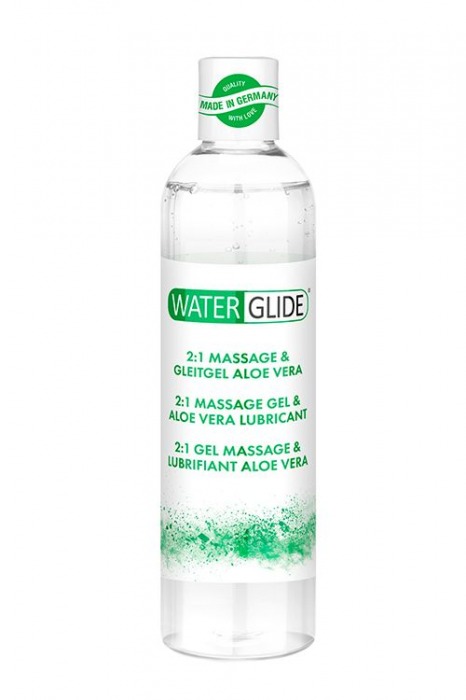 Гель-смазка 2-в-1 MASSAGE   LUBRICANT ALOE VERA - 300 мл. - Waterglide - купить с доставкой в Рыбинске