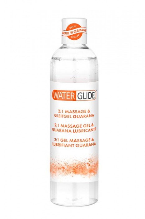 Гель-смазка 2-в-1 MASSAGE   LUBRICANT GUARANA - 300 мл. - Waterglide - купить с доставкой в Рыбинске