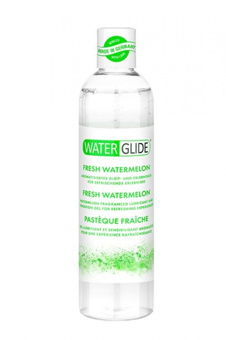 Лубрикант на водной основе с ароматом арбуза WATERGLIDE FRESH WATERMELON - 300 мл. - Waterglide - купить с доставкой в Рыбинске