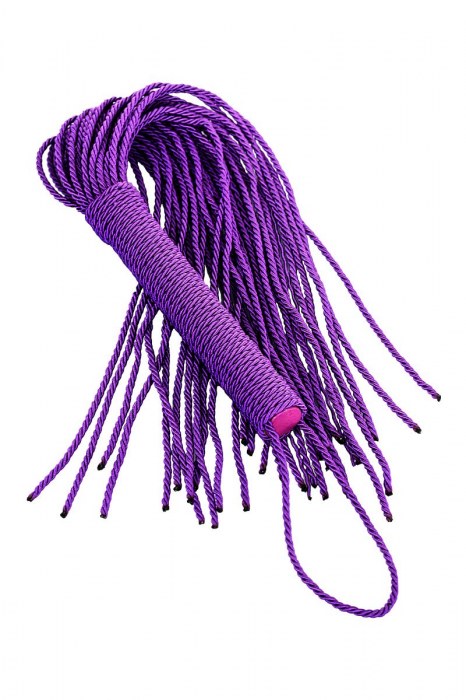 Сиреневый флоггер из веревки Theatre - 48,5 см. - ToyFa - купить с доставкой в Рыбинске