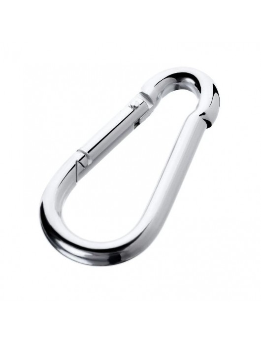 Серебристый карабин TOYFA Metal - ToyFa - купить с доставкой в Рыбинске