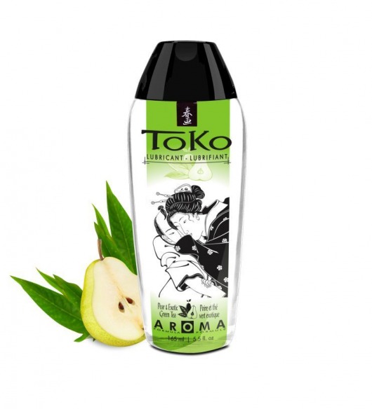 Интимный гель TOKO Pear   Exotic Green Tea с ароматом груши и зеленого чая - 165 мл. - Shunga - купить с доставкой в Рыбинске