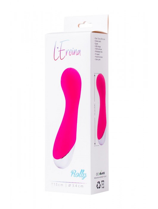 Розовый вибратор L EROINA - 15 см. - ToyFa