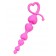 Розовая силиконовая анальная цепочка Sweety - 18,5 см. - ToyFa в Рыбинске Розовая силиконовая анальная цепочка Sweety - 18,5 см. - ToyFa
