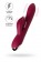 Бордовый вибратор-кролик Sangra - 20,5 см. - ToyFa купить в Рыбинске с доставкой в Orgasmix.ru Бордовый вибратор-кролик Sangra - 20,5 см. - ToyFa