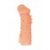 Телесная закрытая насадка с шершавой головкой Cock Sleeve Size S - 13,8 см. - KOKOS - в Рыбинске купить с доставкой