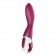 Малиновый вибромассажер для стимуляции G-точки Heated Thrill - 20,6 см. - Satisfyer купить в Рыбинске с доставкой в Orgasmix.ru Малиновый вибромассажер для стимуляции G-точки Heated Thrill - 20,6 см. - Satisfyer