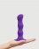 Фиолетовая насадка Strap-On-Me Dildo Geisha Balls size M - Strap-on-me - купить с доставкой в Рыбинске