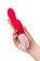Красный вибратор с клиторальным отростком Petunia - 19 см. - ToyFa