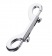 Серебристый двухсторонний карабин TOYFA Metal - ToyFa - купить с доставкой в Рыбинске